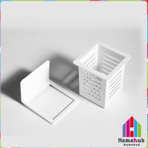 HB Chopstick Holder Spoon Storage Rack Japanese Style Plastic Kitchen Tableware Organizer