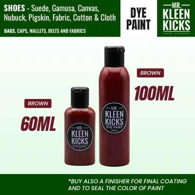 60ML 100ML Dye Paint Suede Gamusa Nubuck Pigskin Canvas