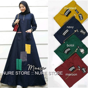 BAJU GAMIS MAESA DRESS M L XL