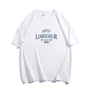 T-Shirt Wanita Lengan Pendek Putih Motif Huruf Minimalis - Katun Premium Bernapas Tren 2025 Desain Korea Oversize Nyaman Baju Kasual Ukuran Besar Gaya Sekolah Manis Slim Fit Kerah Bulat Gaya Jalanan Amerika Kaos Santai Untuk Hangout Akhir Pekan