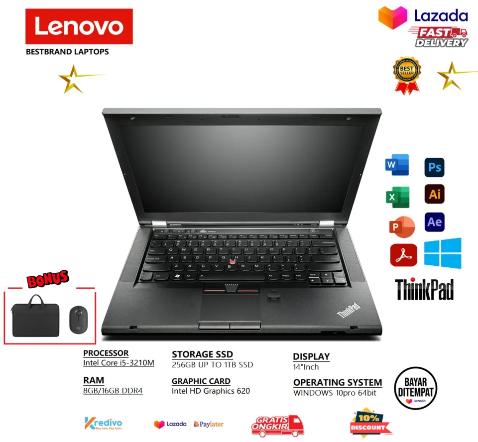 Laptop Lenovo Thinkpad T430 i5 GEN RAM 8GB/1TB FULLSET