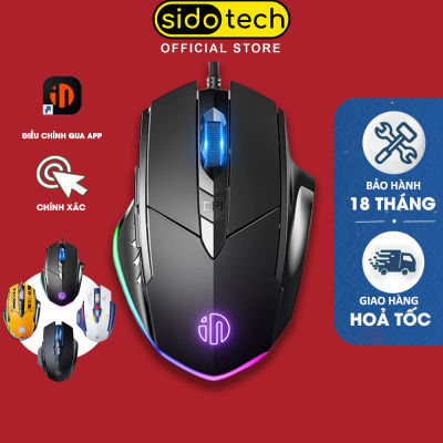 Mouse gaming computer sidotech P1W gaming esport wired silent/40 million click/7200 DPI / LED RGB anti-noise logo luminous attached 2 button auxiliary gaming mouse Union Army at War ff PUBG suitable computer laptop office