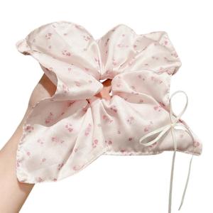 Thanh Lịch Vải Tóc Scrunchie Pháp Cung Thiết Kế Đầu Phụ Kiện Cho nữ phụ nữ Có Thể Điều Chỉnh đuôi ngựa co giãn Chủ
