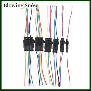 Blowing 1 2 3 4 5 6Pin หญิงชายสายไฟฟ้ากันน้ำปลั๊กรถยนต์