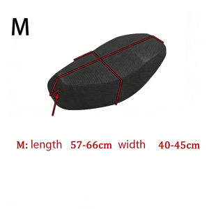 Universal Motorcycle Seat Cover 3D Honeycomb Mesh Breathable Cooling Waterproof Anti Slip Scooter Cushion
