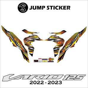Stiker Striping new vario 125 - cbs 155 2023 grafis variasi 018