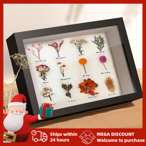 NUVOX lack/White/Wood 8” x 10” Shadow Box Picture Frame - Deep Wood & Glass Display Case Ready to Hang Memory Box Baby Sports Memorabilia Pins Awards Medals Wedding Tickets and Photos (Black、White)