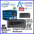 (ALLSTARS : We are Back / NUC PROMO) Best suited for Basic / Office Use Intel NUC 7 Essential Mini PC CJYHN / NUC7CJYHN / BOXNUC7CJYHN Barebone Mini PC + 8GB DDR4 SODIMM + 240GB SSD (Intel J4005 / WiFi-AC / Bluetooth 5.0 / Gigabit LAN / No Sound / No MIC). 