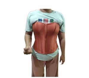 Kamisol Ala Kita Dalaman Khusus Kebaya 12-16 Tulang Resleting Depan Kualitas Butik Warna Terakota Berbagai Ukuran