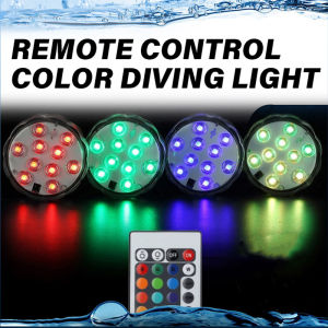 Submersible LED Light Aquarium Light Diving Light 16 Color IR Remote Control IP68 Waterproof Sulit Matibay For Fish Tank Party