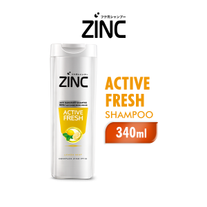 ZINC Shampoo Active Fresh Botol 340ml
