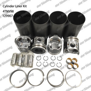1 SET 4TNV98 Cylinder Liner Kit 129907-22090 129907-01100 Suitable For Yanmar Engine Parts