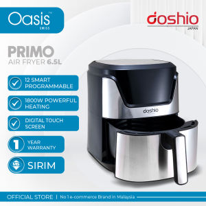 Doshio Primo Air Fryer / Alat Membakar dan Menggoreng Tanpa Minyak 6.8L