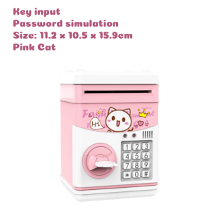 Children Piggy Bank Electronic Intelligent Coin Bank with Code Fingerprint Cartoon Money Box Banks for Boy Girl Birthday