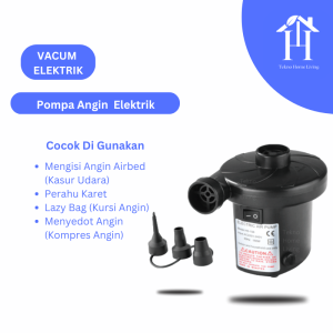 Oslo Company Pompa Angin Elektrik Portable - Air Pump Air Bed/Kolam Renang/Vacuum Hisap 55W-150W