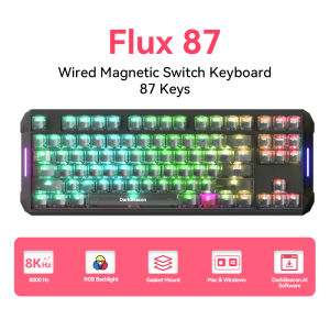 DarkBeacon FLUX 68 Magnetic Keyboard Rapid Trigger 0.01mm 8000Hz Hot Swap RGB Low Latency Gaming Keyboard for FPS