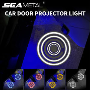 SEAMETAL Car Door Welcome Light Wireless Magnet Sensor HD 3D Projector Marker Light