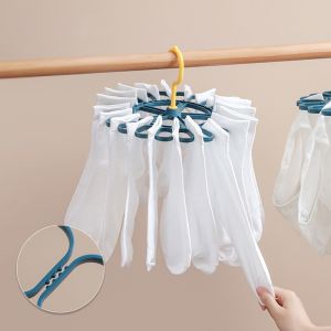 [SG SELLER]360 Rotating Gyro Hangers With Clips Multifunctional Portable Clothes Hangers For Socks Underwear Travel