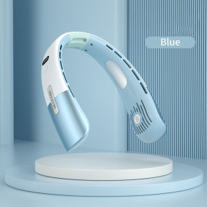 【SG Ready Stock】New TEC Ice Porcelain Neck Fan 4000mAh USB Portable Hanging Neck Fan LED Digital Display Mini Silent Neck Fan