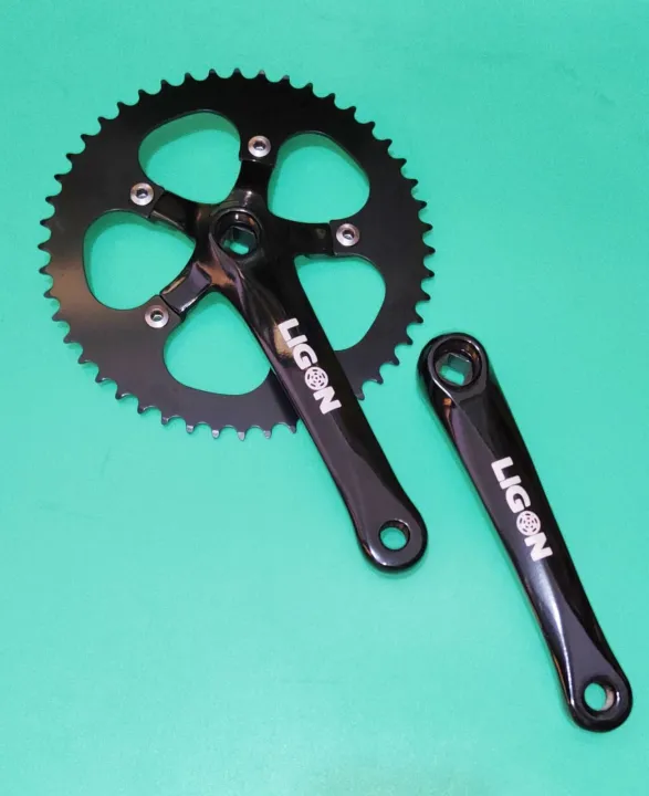 LIGON Bike Crank Single 48T 52T 1x Crank for Fixie Bicycle Semi
