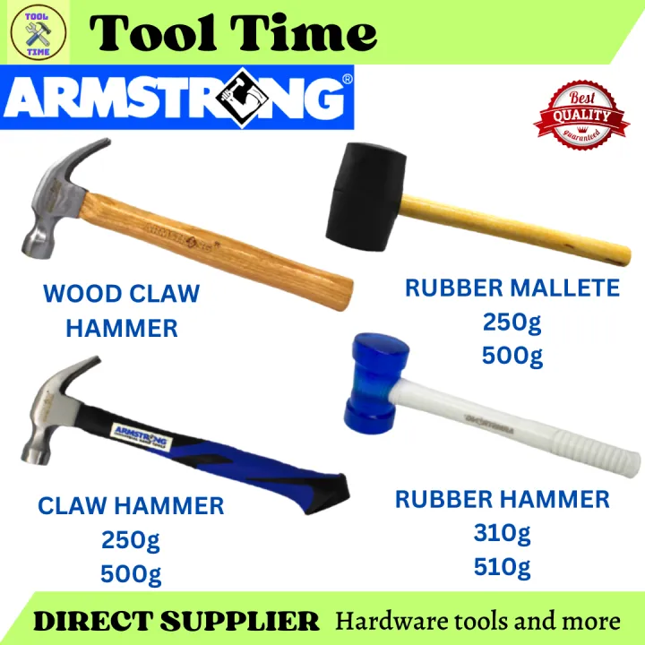 ARMSTRONG INDUSTRIAL HAND TOOLS HAMMER'S CLAW HAMMER l WOOD HANDLE l