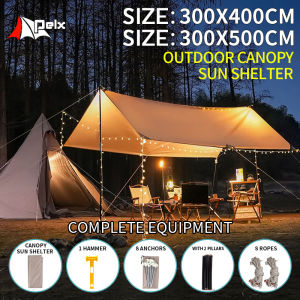 canopy tent outdoor waterproof Sun Shelter Tarp Rain Flying Anti Uv Beach Tent Outdoor canopy 3X4M/3X5M with Tent Poles
