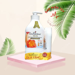 Sữa Tắm Enchanteur Glamour 650g – Dưỡng Da Mềm Mịn Hương Nước Hoa Pháp Quyến Rũ + Tặng Dầu Gội 150g