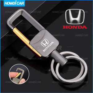 พวงกุญแจโลหะพวงกุญแจแขวนเอวง่ายสำหรับฮอนด้า1ชิ้น