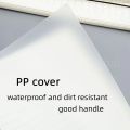 A5/A6/B5 Transparent PP binder line grid spiral notebook double spring college school office notepad. 