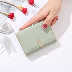 27an.id Dompet Wanita Mini Dompet Wanita Import Dompet Versi Korea Dompet Lipat Pendek Wanita Pemegang Kartu Fashion Dompet Koin D239