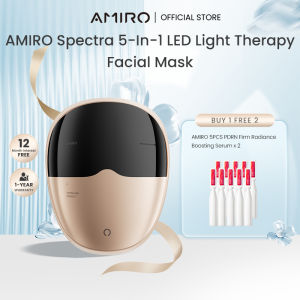 AMIRO L2 PRO Spectra 5-In-1 LED Light Therapy Facial Mask Gold with 4 Modes