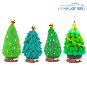 Festive Christmas Tree DIY Kit Air Dry Clay Set for Home Decor and Party Supplies