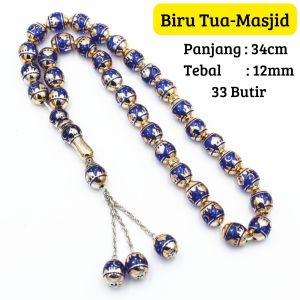 Tasbih Turkey Cantik Tasbih 33 Butir Tasbih Cantik Souvenir 12mm Model Masjid & Kaligrafi