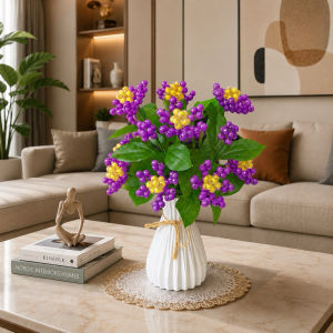 Bộ vật liệu tự làm + quà tặng set hoa handmade bằng hạt cườm nhựa S1085