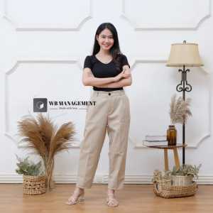 Celana Basic Wanita Kekinian Korean Style - Annes Pants - Celana Panjang Wanita Murah