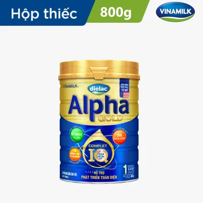 Sữa bột Vinamilk Dielac Gold 1 - 800g Hộp Thiếc (cho trẻ từ 0 - 6 tháng tuổi) - Sữa cho trẻ sơ sinh hỗ trợ phát triển trí não của bé tăng cân chiều cao