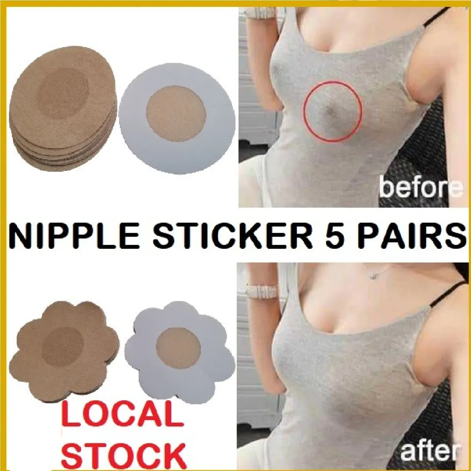 Man covering woman's breast. Stock Photo