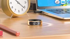 2025 New R11C Display Screen Smart Ring Gesture Swipe Video/Brush Tiktok Health Monitor 1ATM Waterproof Smartring For Android IOS