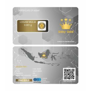 LOGAM MULIA EMAS MURNI Baby Gold Mini Gold Microgram BABY GOLD Emas Mini Logam Mulia 0.001 Gram ORIGINAL