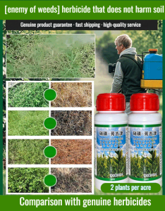 Safe herbicide special post-seedling herbicide special nutrients for weed control in vegetable plots herbicide that does not harm seedlings tightly sealed to kill weeds to prevent root rot herbicide