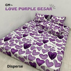 Sprei Motif LOVE SWEETY Terlucu Best Seller Harga Murah Berkualitas Nyaman Set Sarung Bantal Sarung Guling