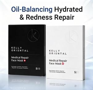 【Multi-buy Offer 】Kelly Oriental Medical Repair Facial Mask | 15-Min Instant Hydration & Brightening | Post-Treatment Redness Relief Soothing Repair & Faster Recovery