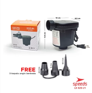SPEEDS Pompa Electrik Air Pump Vacuum Angin Elektric Sedot Hisap Tiup Kasur Pelampung Listrik 020-21