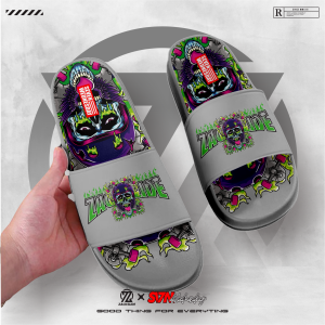 BRZ-AMIGO Sandal Slop Pria Wanita Trendy Sandal Slide On untuk Anak 26-35 untuk Dewasa 36-43