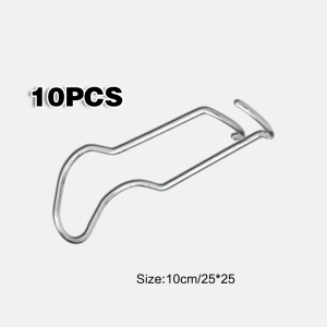 10 PCS Plant Stake Connector 10 15 20 mm Steel Wire Bucke Connector Ajir Konektor Ajir Tanaman Klem Kawat Besi Baja Galvanis