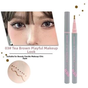 GTRBFDS Lifelike Fake Freckle Pen Waterproof Round Head Liquid Tear Mole Stamp  Cheek Spots Tint Face Dot Mole Pen For Face Makeup
