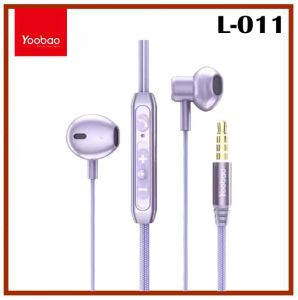 Yoobao L-O11 HD Speaker In-Ear Wired Earphone High Quality Headset with Microphone for 3.5mm Jack Port Devices
