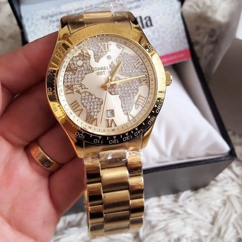 Michael kors outlet engraved watch