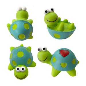 4PCS Lovely Turtles Resin Ornament Mini Resin Turtles Figurines for Car Interior or Garden or Landscape Decoration