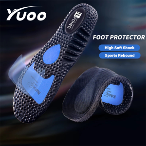Yuoo 1Pair EVA Insoles Shoes Sole Shock Absorption Deodorant Breathable Cushion Running Insoles For Men Women Orthopedic Insoles